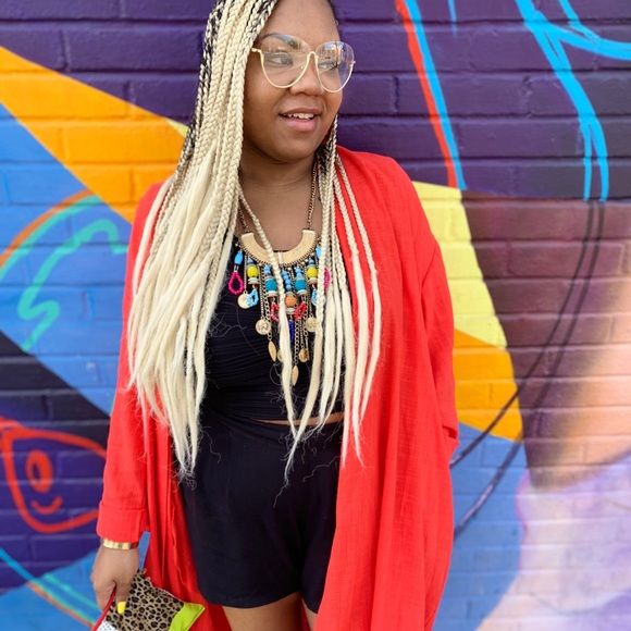 Orange kimono - Picture 3 of 4